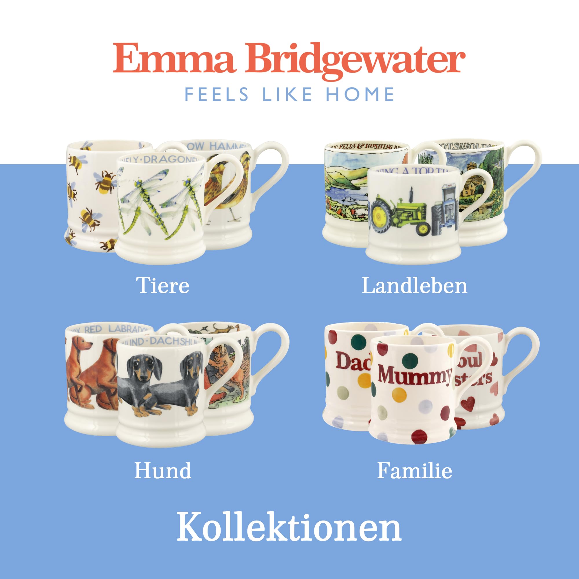 Emma Bridgewater 皿　3セット Amazon.com: Emma Bridgewater Mr & Mrs Mug Set of 2, Large 1/2 Pint